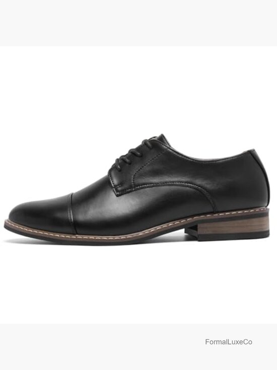 Men\'s Oxfords Cap Toe Dress Shoes Lace Up Formal Business Work main image 6